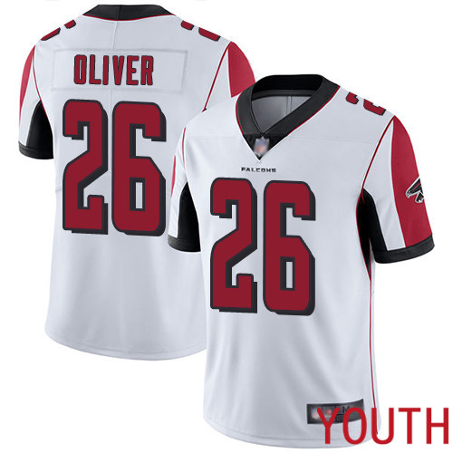 Atlanta Falcons Limited White Youth Isaiah Oliver Road Jersey NFL Football #26 Vapor Untouchable